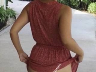 How about a little outdoor tease? This kind of stuff probably turns him on the most. Lol I wonder why…