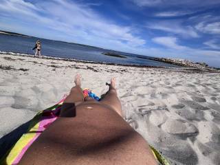 Can you guess where I am in this photo?  Nothing like a little public nudity to get the juices flowing.