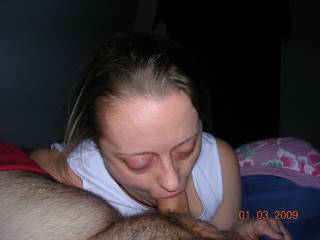 H at it again with a cock ih her mouth, shes such a good cum dumpster.