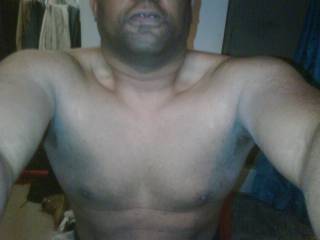A recent selfie of my chest and upper torso.