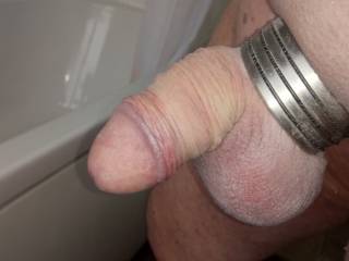 I like a wide ring around my cock... it aids presentation under trousers!