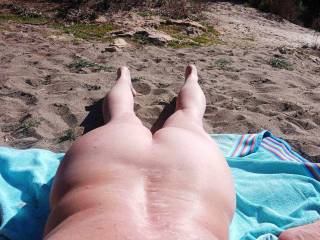 At the nude beach!!!