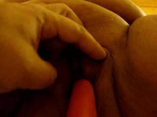After a lengthy session of pussy eating, I used my girlfriend's toys on her -- this is edited from a much longer session.  She is cumming continuously and she came so hard that she farted several times.  It took her quite a while to calm down afterwards.
