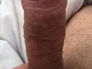 Close up of my cock foreskin on