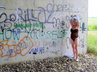 The Grafitti on the wall told me to do it ....SHOW YOURSELF ...