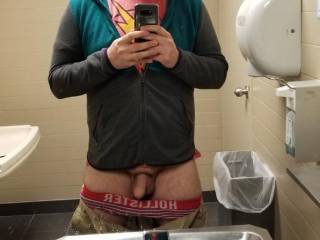 Me in a bathroom