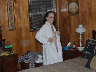 Getting ready to take a shower, who wants to join me? Candi