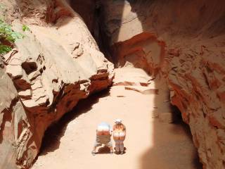 Drone pics from hiking in Utah.
A slot canyon called the Singing Canyon; it had amazing acoustics.