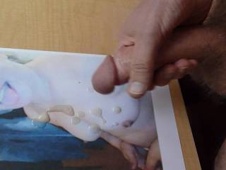 Mrs. Ginacoulpe had her titis and tongue out.... I could not resist giving her some cum....