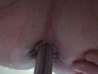 My Asshole Penetrated With My Solid Steel Toy