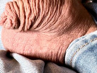 Wrinkled cock.