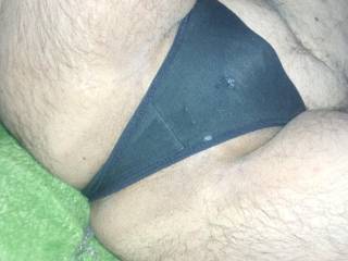 me in thong can see im leaking precum