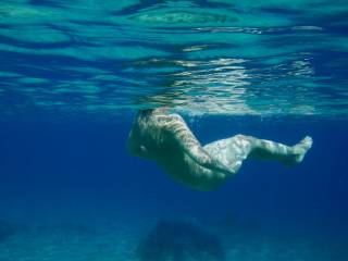 Lovely small Greek islands's waters-Nude swimming is obvius !