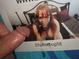 My cum facial tribute for Mrs. Shutterbug58  >:)