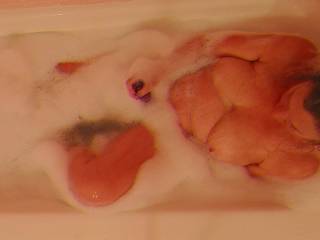 Bath time is a good time for a toy