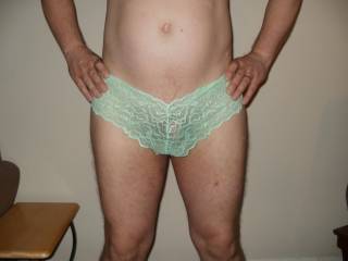 green lace panties