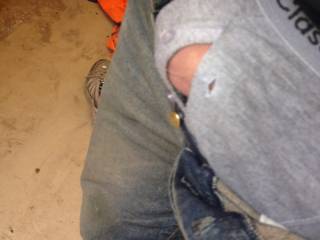 getting hard at work in my rigger boots wen looking at my milf boss