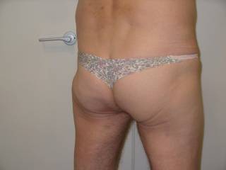 trying on wife\'s panties