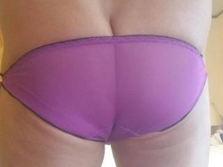 Do you like how my butt looks in these purple panties?