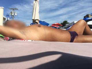 Bikini, speedo, thongs, underwear, sunbathing, outdoors, Fire Island