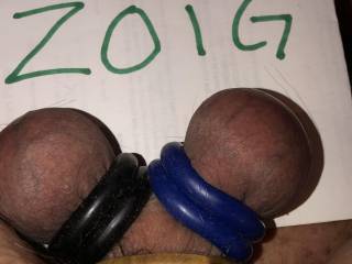 split blue balls