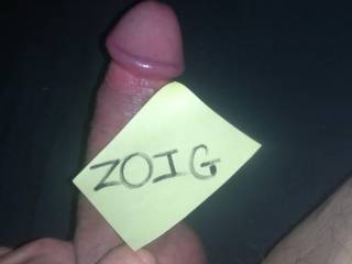 Tagged my cock
