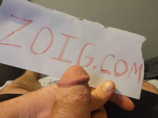 First time joining zoig, submitting for 7 day membership.:)