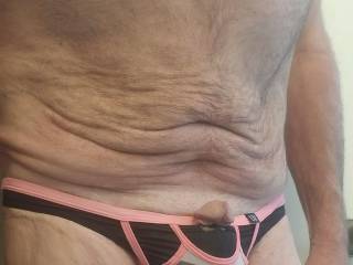My cock in my thong