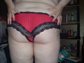 Red Satin with lace panty. Currently available if you are interested in it.  ** No I don't do anything in person***