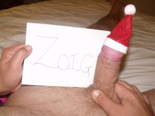 Mr AG with Santa's Little Helper!  He might come for you if you're a bad girl for him!!