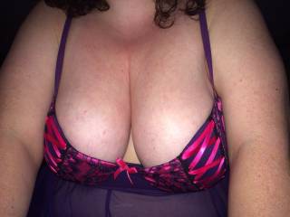 Wife\'s big tits to play with