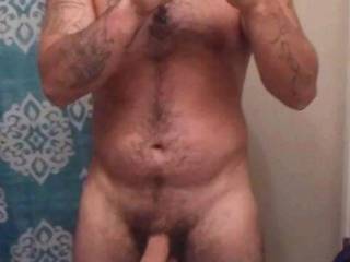getting in shower