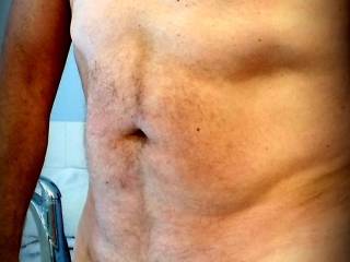 Just a quick pic before jumping in the shower