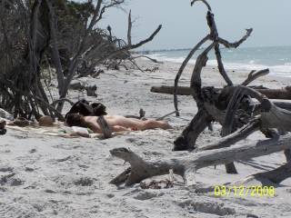nude girl sunbathing