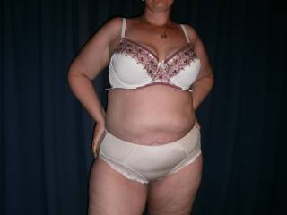Some more pics of my bbw babe in her underwear. Hope you enjoy as much as I do!