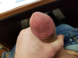 A little pre cum as I play