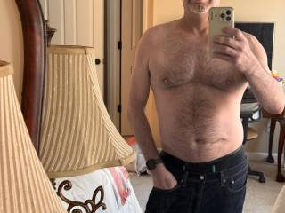 Just getting ready to head off to work and thought of my sexy followers so I figured I would share me :). I wish it was in person.