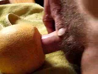 Introducing my big dick in a juicy melon until i cum... Girls welcome!