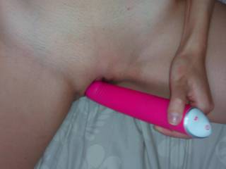 using my vibrator that my boyfriend bought me when he was in Amsterdam