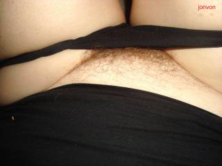 another peek at my hairy pussy, would you like to see more?