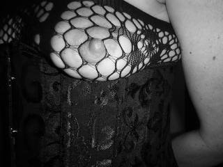 obviously Kats nips loved showing off in her new corset