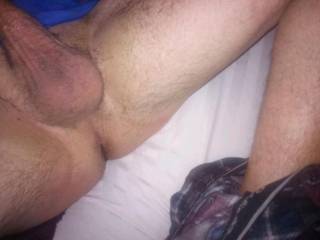 Waiting to get my balls and ass licked