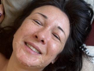 she loves it on her face