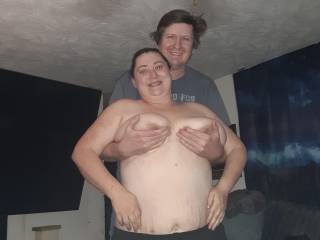Kati letting friend hold her tits