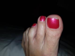 my gfs foot close up