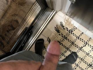 waiting for a friend to walk up