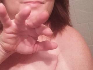 Just finished with my shower and ready for the next man.