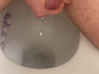 Got horny at work, cum dripped out of my cock