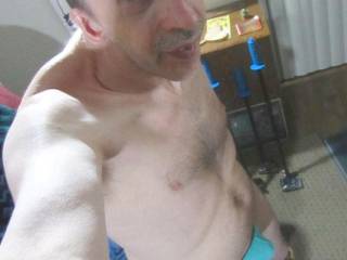A standing body scene of me wearing my mesh undie in November of 2023. Camera used, C300.