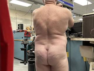 Just being nude at work before people get there